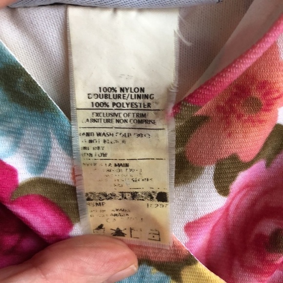 Floral summer dress, empire waist, V neck - Picture 10 of 10